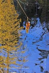 Ziplining Fitzsimmons Creek Whistler and Blackcomb Mountains Whistler British Columbia Canada