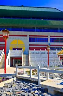 Stock photo of the Chinese Cultural & Community Centre in the Dynasty Building in downtown Chinatown, City of Winnipeg, Manitoba, Canada.