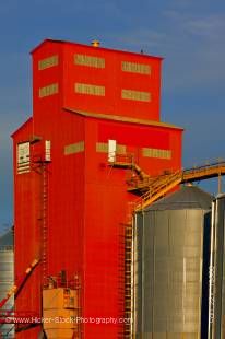 Grain elevator in the town of Morse, Saskatchewan, Canada.