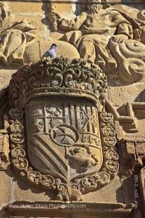 Stock photo of Details above the door of Iglesia de la Santisima Trinidad (church), Town of Ubeda - a UNESCO World Heritage Site, Province of Jaen, Andalusia (Andalucia), Spain, Europe.