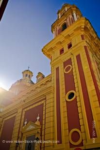 Stock photo of the Iglesia de San Ildefonso (church) in the Santa Cruz District, City of Sevilla (Seville), Province of Sevilla, Andalusia (Andalucia), Spain, Europe.