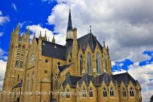 Stock photo of the beautiful Our Lady of the Immaculate Church in the town of Guelph, Ontario, Canada.