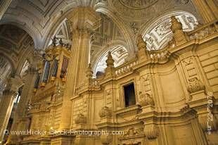 Stock photo of the interior of the Cathedral of Jaen, Sagrario District, City of Jaen, Province of Jaen, Andalusia (Andalucia), Spain, Europe.