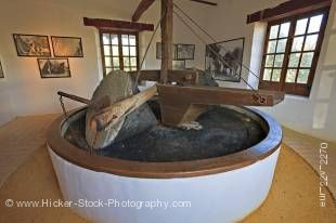 Stock photo of an olive press at the Museo de la Cultura de Oliva, (Culture Museum of the Olive) near the town of Baeza, Province of Jaen, Andalusia (Andalucia), Spain, Europe.