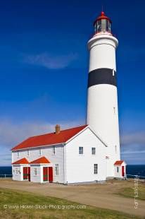 Stock photo of the tallest lighthouse in Atlantic Canada is the Point Amour Lighthouse, a Provincial Historic Site at Amour Point in L'Anse-Amour, along the Labrador Coastal Drive, Highway 510, Strait of Belle Isle, Viking Trail, Trails to the Vikings, So