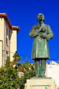 Stock photo of statue in Plaza San Juan in the district of San Juan, City of Jaen, Province of Jaen, Andalusia (Andalucia), Spain, Europe.