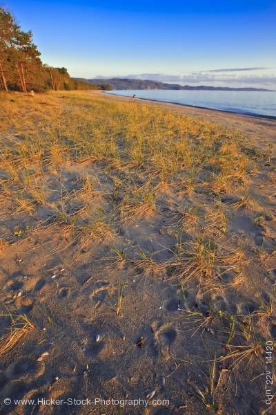 Stock photo of Sunset at Agawa Bay on Lake Superior in Lake Superior Provincial Park Ontario Canada