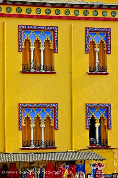 Stock photo of Facade of building outside Mezquita City of Cordoba Province of Cordoba Andalusia Spain
