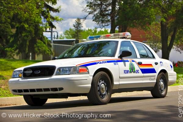 Stock photo of Canadian police car rcmp academy City of Regina Saskatchewan Canada