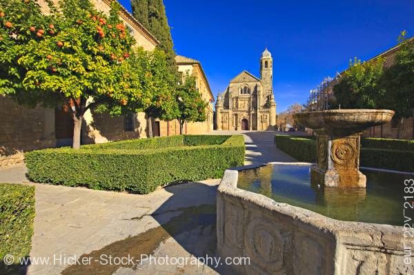 Stock photo of Capilla del Salvador Plaza del Vazquez de Molina Town of Ubeda Province of Jaen Andalusia Spain
