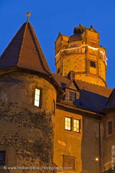 Stock photo of Towers architecture Burg Ronneburg Castle Hessen Germany