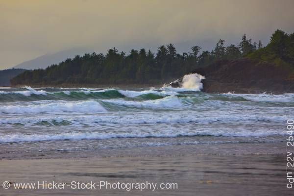 Stock photo of Cox Bay Pacific Ocean Clayquot Sound West Coast Vancouver Island British Columbia Canada