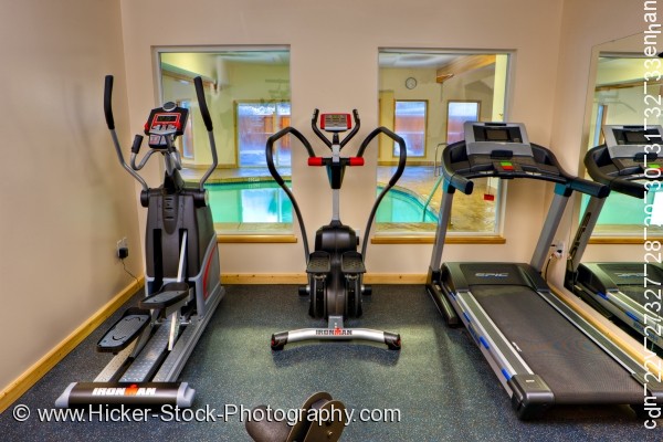 Stock photo of Exercise equipment Black Bear Resort & Spa Port McNeill Northern Vancouver Island Vancouver