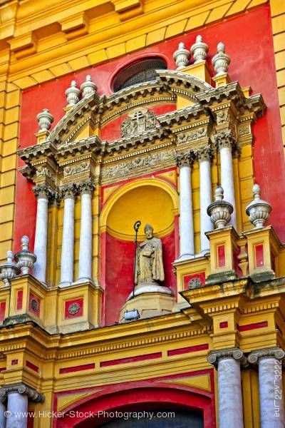 Stock photo of Iglesia de San Ildefonso (church) in the Santa Cruz District City of Sevilla Province of Sevilla