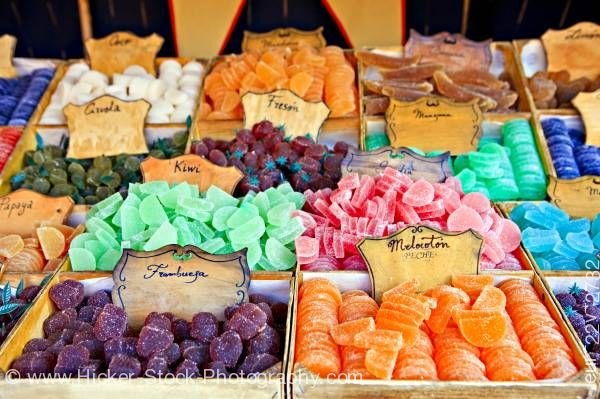 Stock photo of Jelly sweets City of Cordoba UNESCO World Heritage Site Province of Cordoba Andalusia Spain Europe