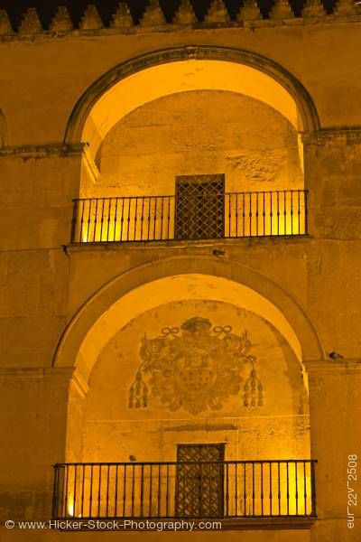 Stock photo of Southern wall Mezquita City of Cordoba Province of Cordoba Andalusia Spain
