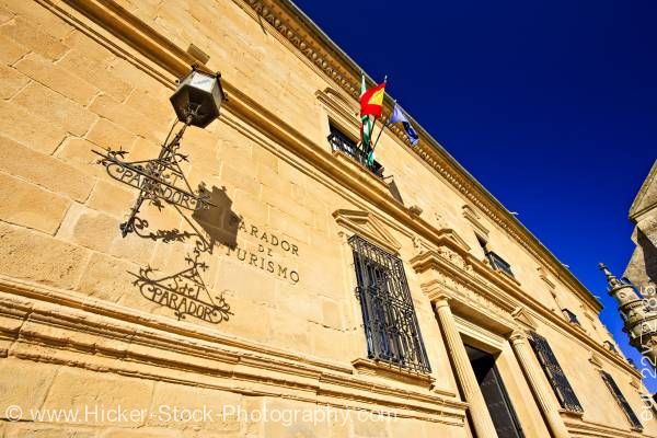 Stock photo of Parador de Ubeda in Plaza de Vaquez de Molina Andalusia Spain