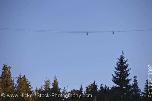 Stock photo of Peak 2 Peak Gondola Whistler Blackcomb Mountains Whistler British Columbia Canada