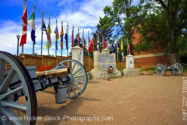 Stock photo of Memorial Monument and Honour Role at the RCMP Academy City of Regina Saskatchewan Canada