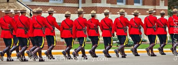 Stock photo of Panoramic Sargeant Major's Parade and Graduation ceremony RCMP Academy Regina Saskatchewan