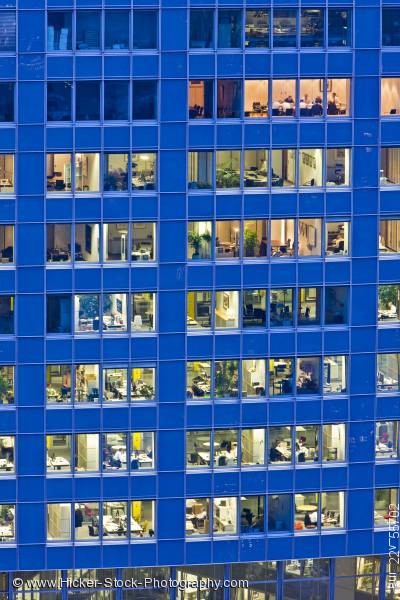 Stock photo of Skyscraper high rise office windows detail view