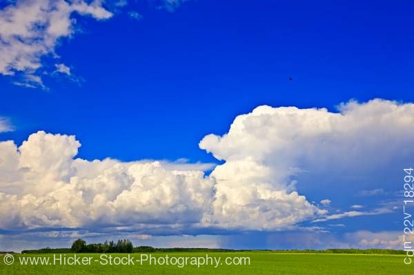 Stock photo of Threatening storm clouds Winnipeg Beach Manitoba Canada