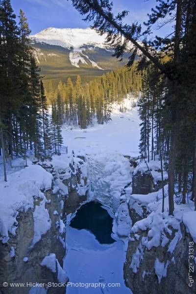 Stock photo of Sunwapta Falls Jasper National Park Alberta Canada