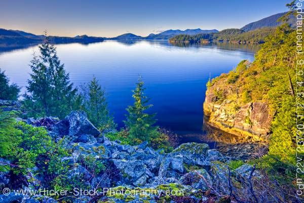 Stock photo of Tofino Inlet Scenery Vancouver Island British Columbia