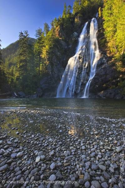 Stock photo of Virgin Falls Tofino Creek Clayoquot Sound UNESCO Biosphere Reserve British Columbia Canada