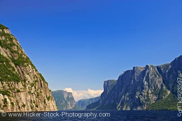 Stock photo of Western Brook Pond Gros Morne National Park Newfoundland Canada