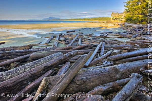 Stock photo of Wickaninnish Interpretive Centre Wickaninnish Beach Vancouver Island British Columbia Canada